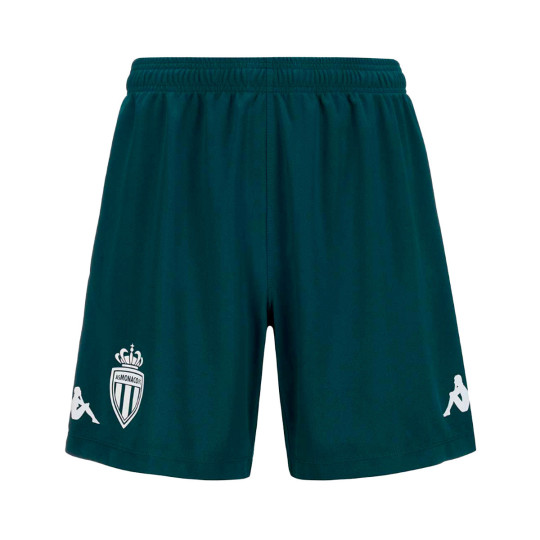 Pantalón corto Kappa AS Monaco Segunda Equipación 2024-2025 Niño Green Dark Rain