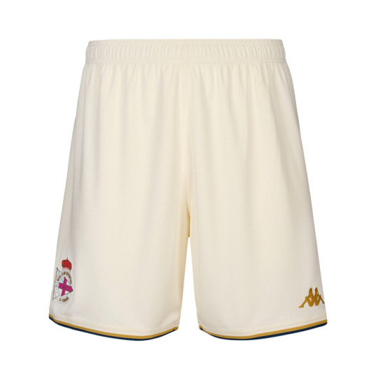 Pantalón corto Kappa Deportivo La Coruña Tercera Equipación 2025-2026 White-Blue