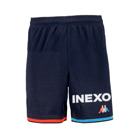 Pantalón corto Kappa Real Valladolid Segunda Equipación 2024-2025 Niño White-Antique Red