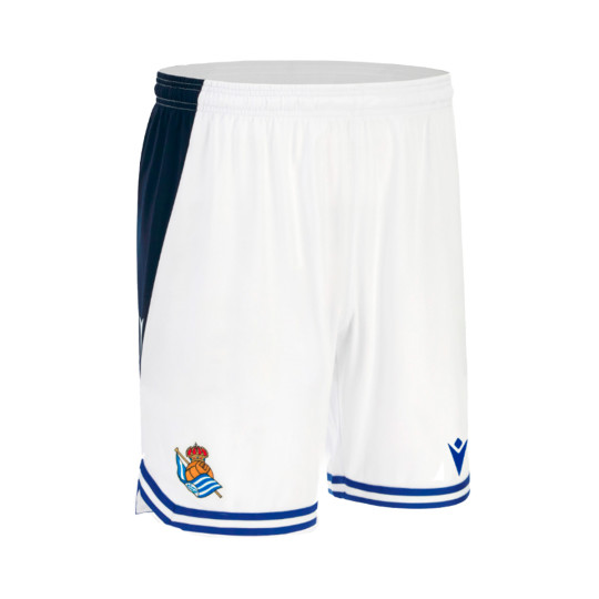 Pantalón corto Macron Real Sociedad Primera Equipación 2025-2026 Niño Blanco