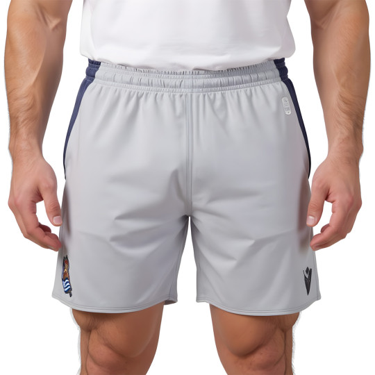 Pantalón corto Macron Real Sociedad Segunda Equipación 2025-2026 Gris