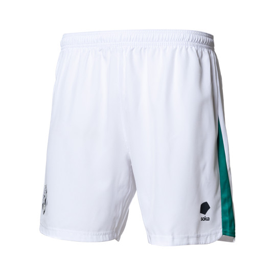 Pantalón corto Soka Sociedad Deportiva Huesca Segunda Equipación 2024-2025 Ice White-SDH Green