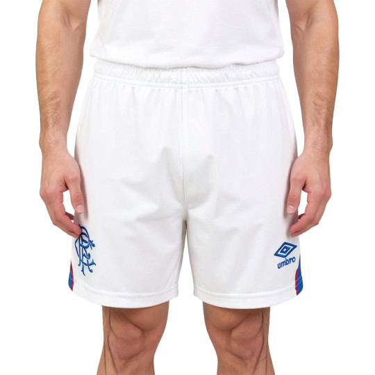 Pantalón corto Umbro Glasgow Rangers Primera Equipación 2025-2026 White-Lapsis Blue