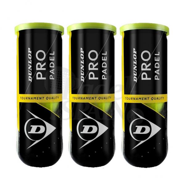 Pelotas bote DUNLOP PRO PADEL PACK 3