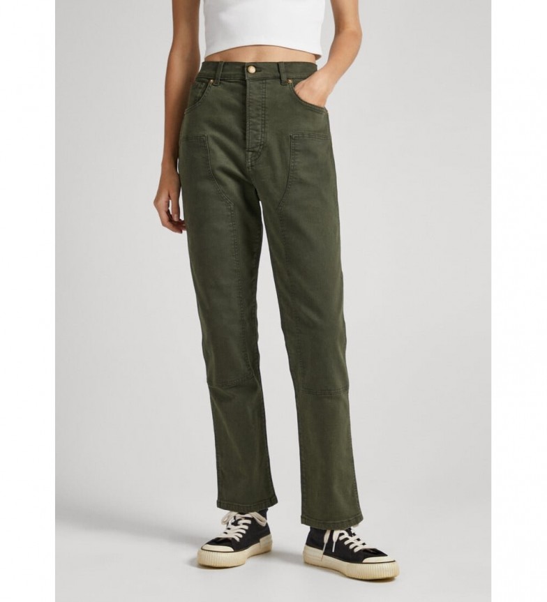 Pepe Jeans Pantalones Celyn Work verde