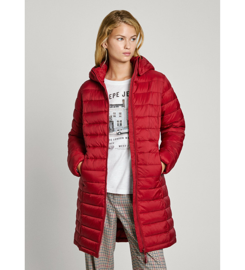 Pepe Jeans Chaqueta Ammy Larga rojo