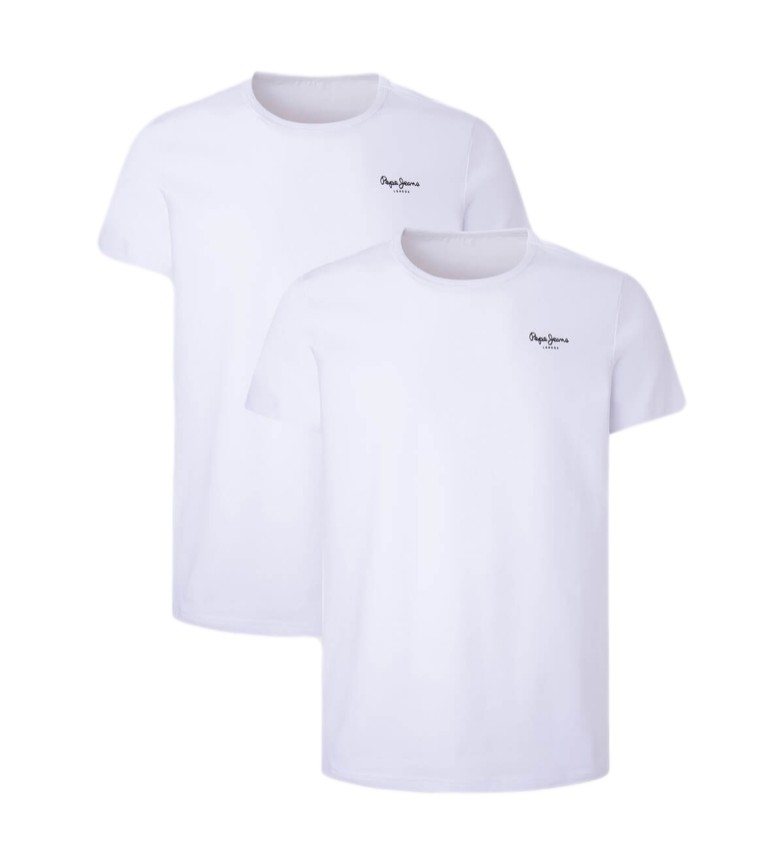 Pepe Jeans Pack 2 Camisetas Basic blanco