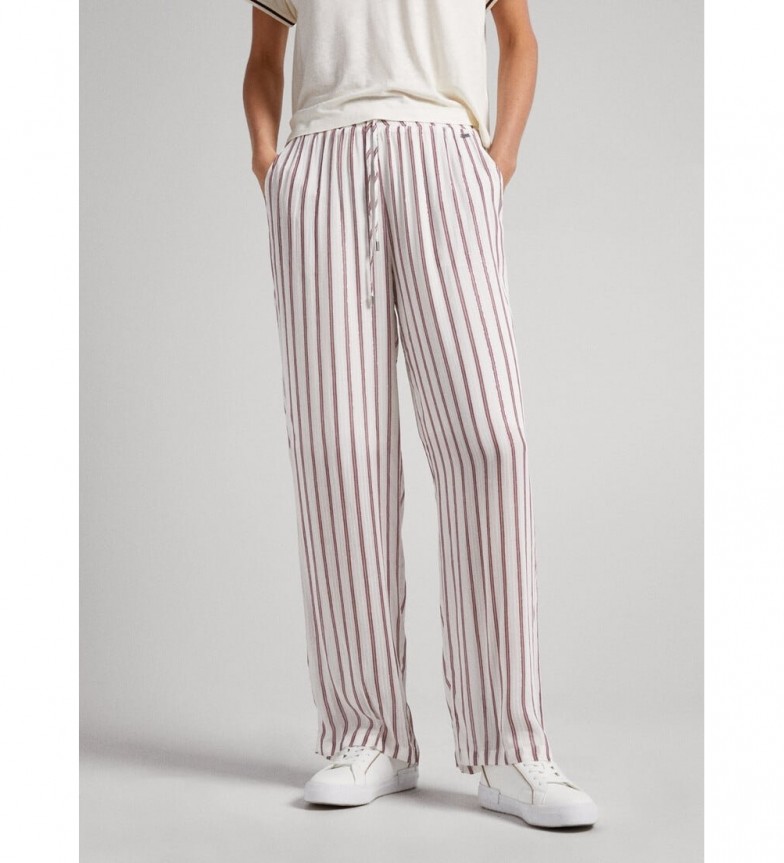 Pepe Jeans Pantalón Gabina Pijama blanco