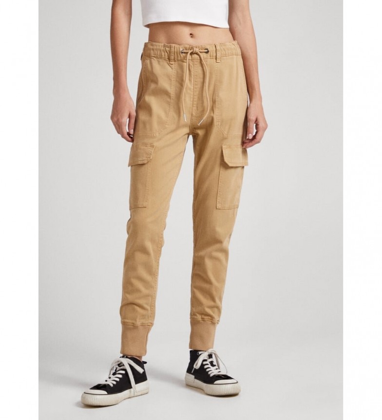 Pepe Jeans Pantalón Jogger New Crusade beige
