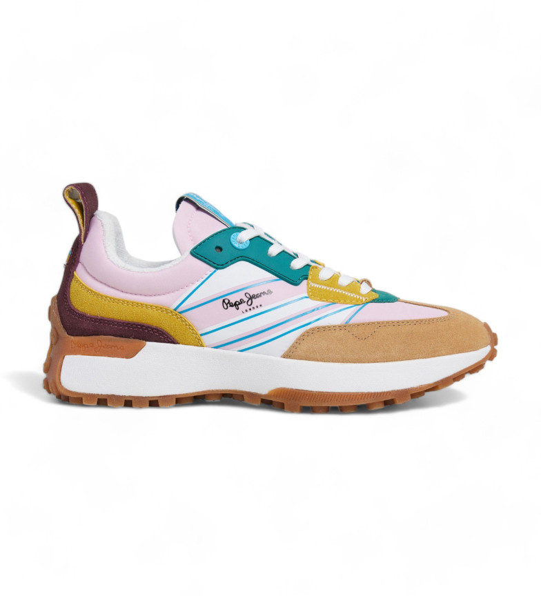 Pepe Jeans Zapatillas de Piel Lucky Rise rosa