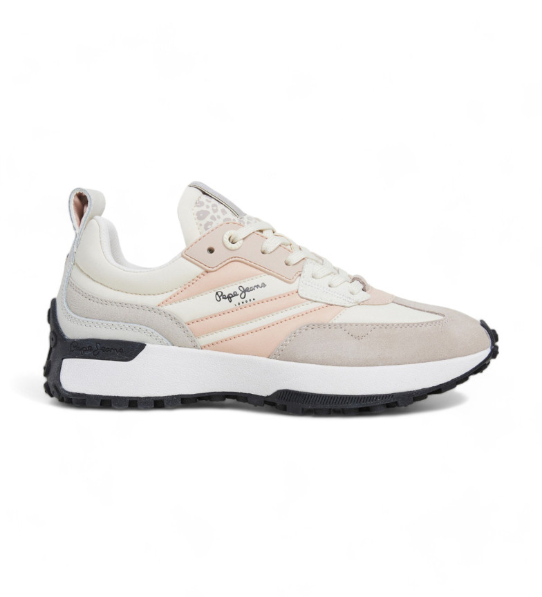 Pepe Jeans Zapatillas de Piel Lucky Top beige