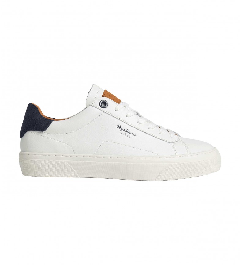 Pepe Jeans Zapatillas de piel Yogi Original blanco