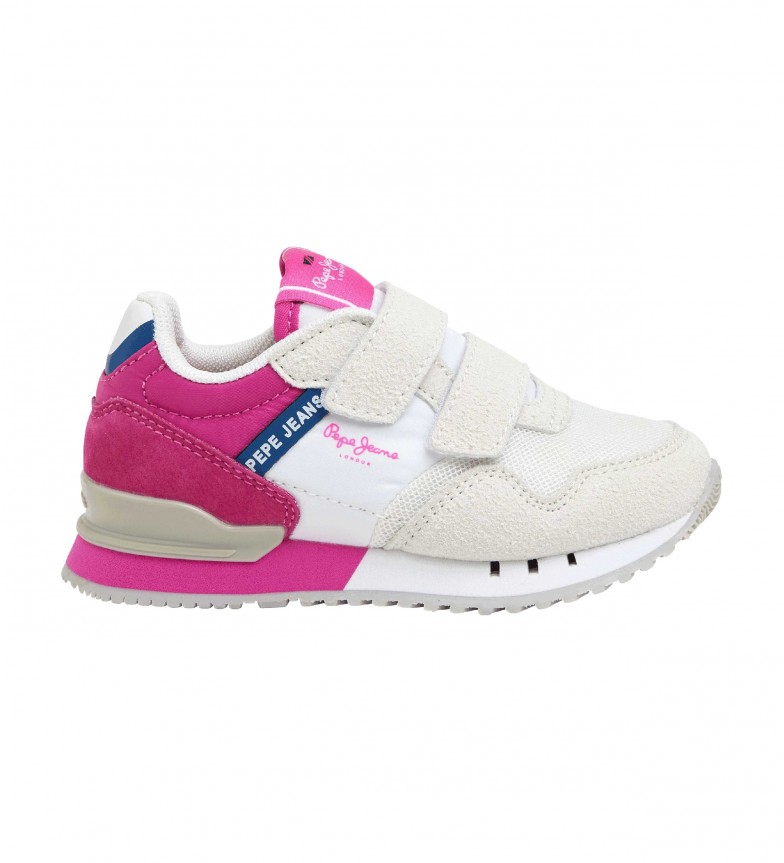 Pepe Jeans Zapatillas London Basic blanco, rosa