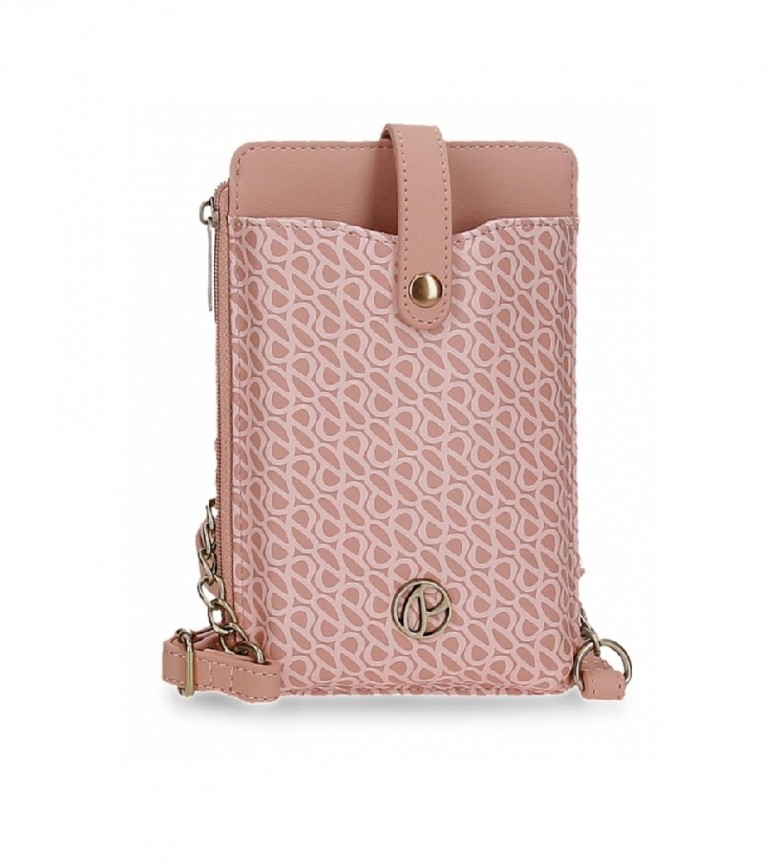 Pepe Jeans Bandolera porta móvil Megan rosa