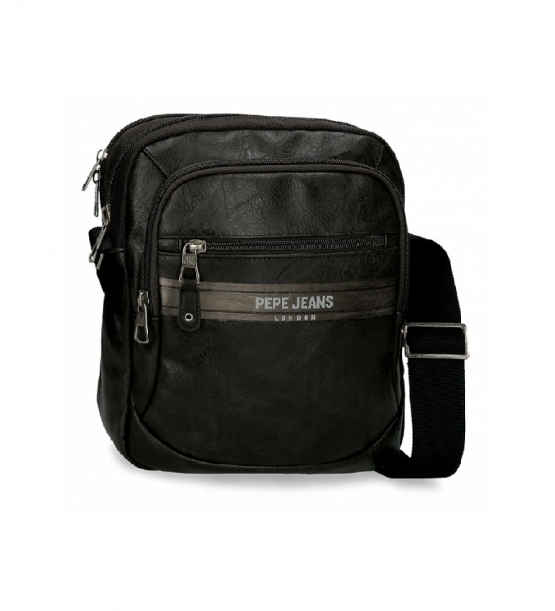 Pepe Jeans Bandolera porta tablet Horley dos compartimentos negro