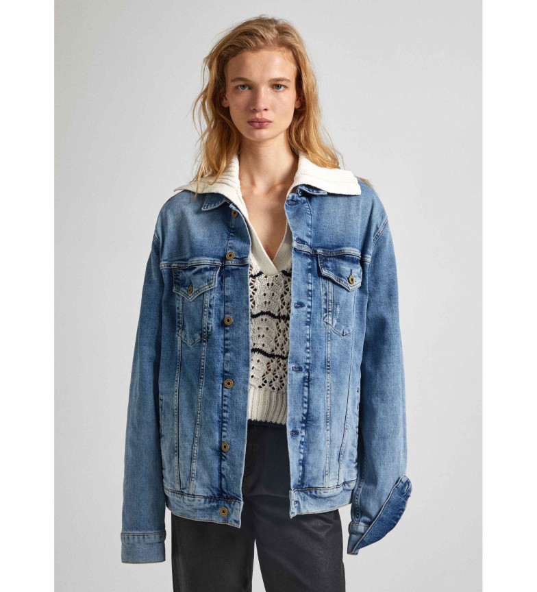 Pepe Jeans Cazadora Boyfriend azul