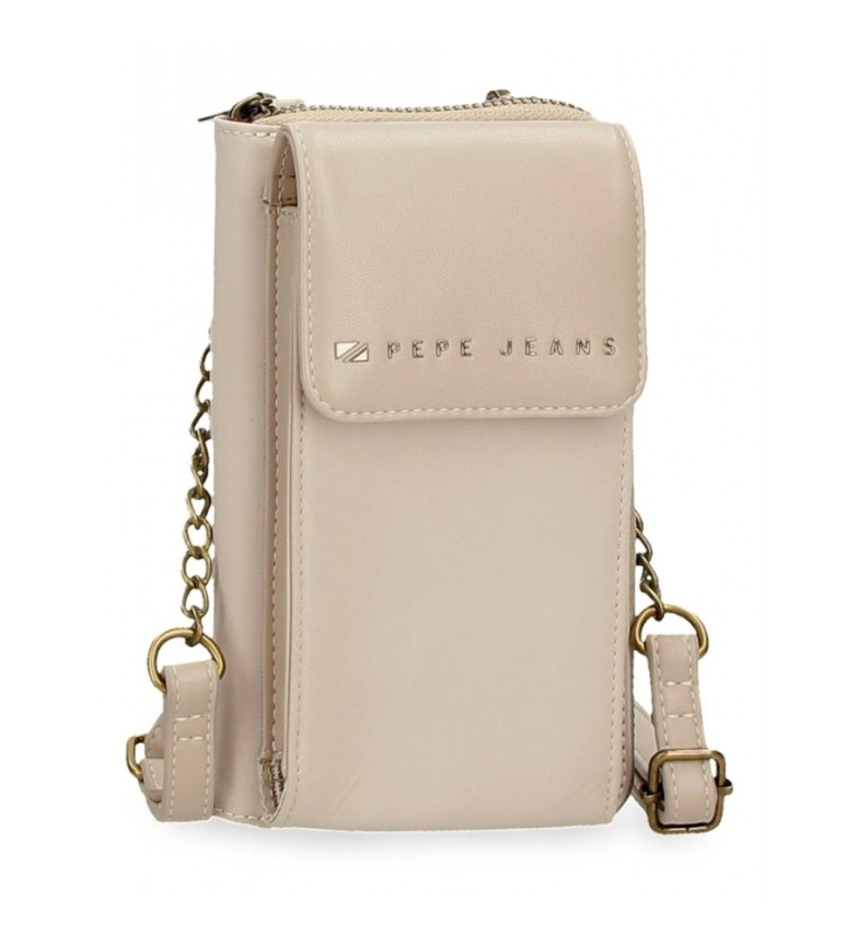 Pepe Jeans Cartera-bandolera porta movil Morgan beige