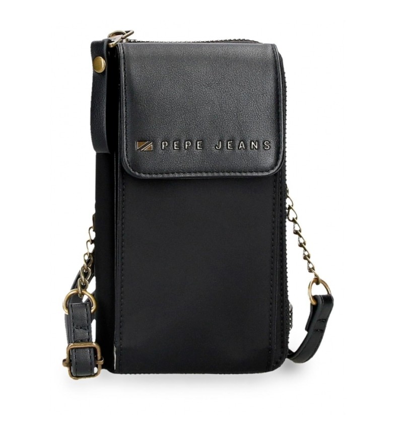 Pepe Jeans Cartera-bandolera porta movil Morgan negro