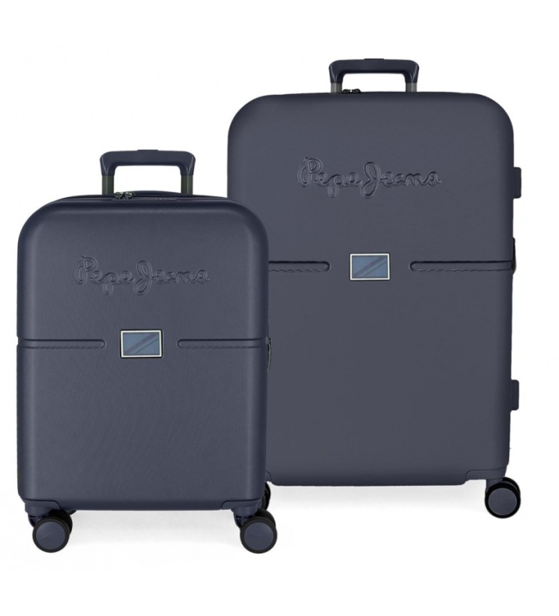 Pepe Jeans Juego de maletas Accent rígidas marino 55-70cm
