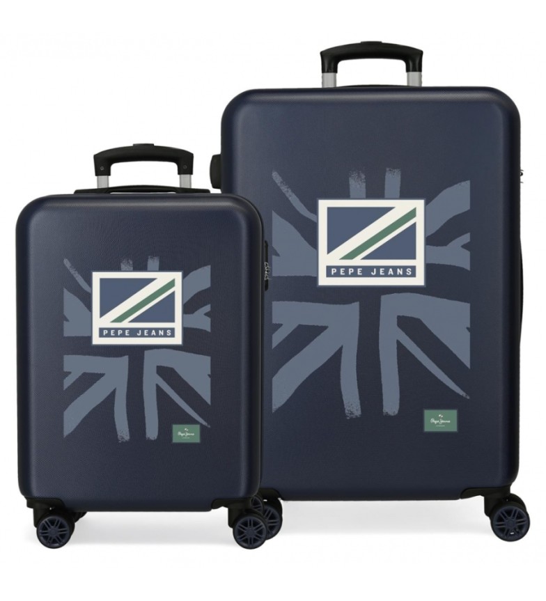 Pepe Jeans Juego de maletas Tom rígidas 55-65 cm marino