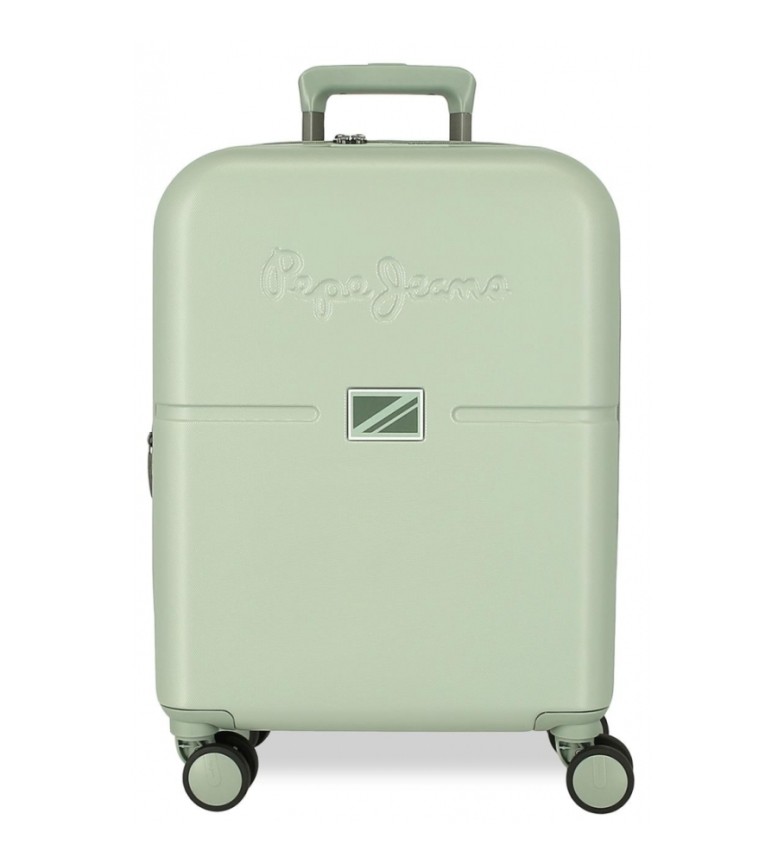 Pepe Jeans Maleta de cabina Accent expandible rígida 55cm verde