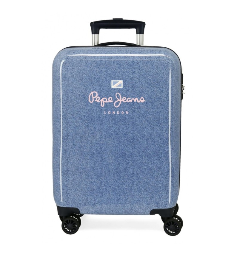 Pepe Jeans Maleta de cabina Pepe Jeans Lena rígida 55 cm denim azul