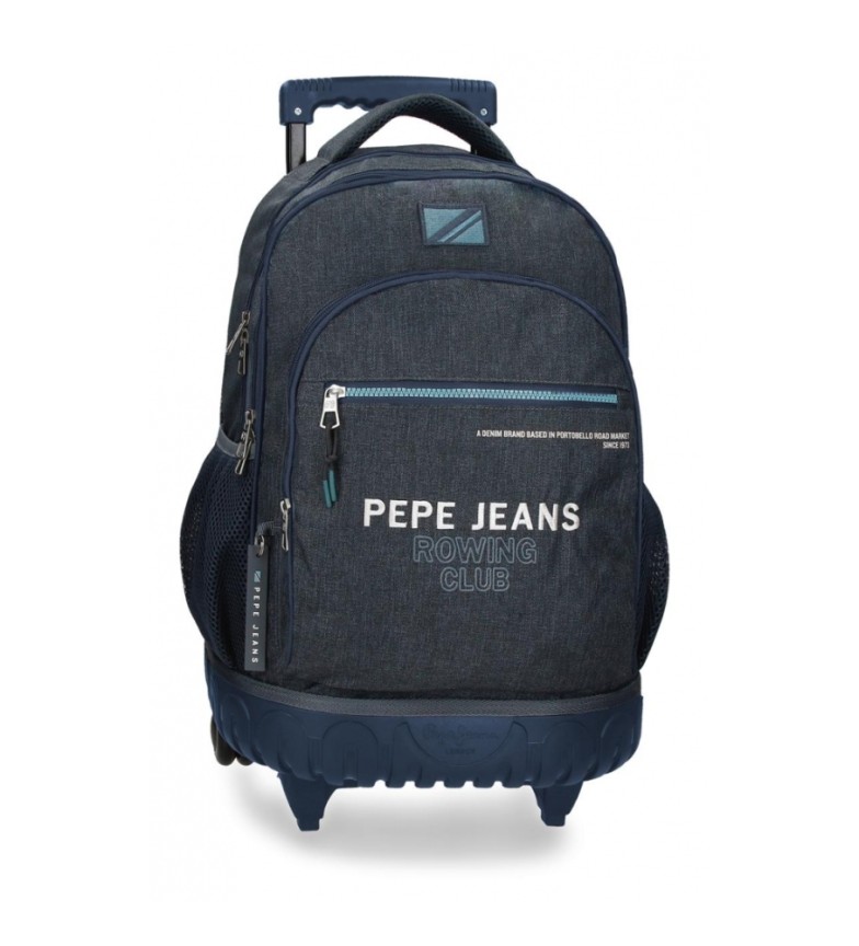Pepe Jeans Mochila con ruedas Edmon marino