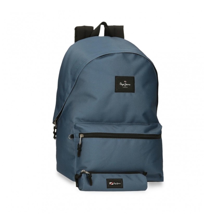 Pepe Jeans Mochila Aris + Estuche azul