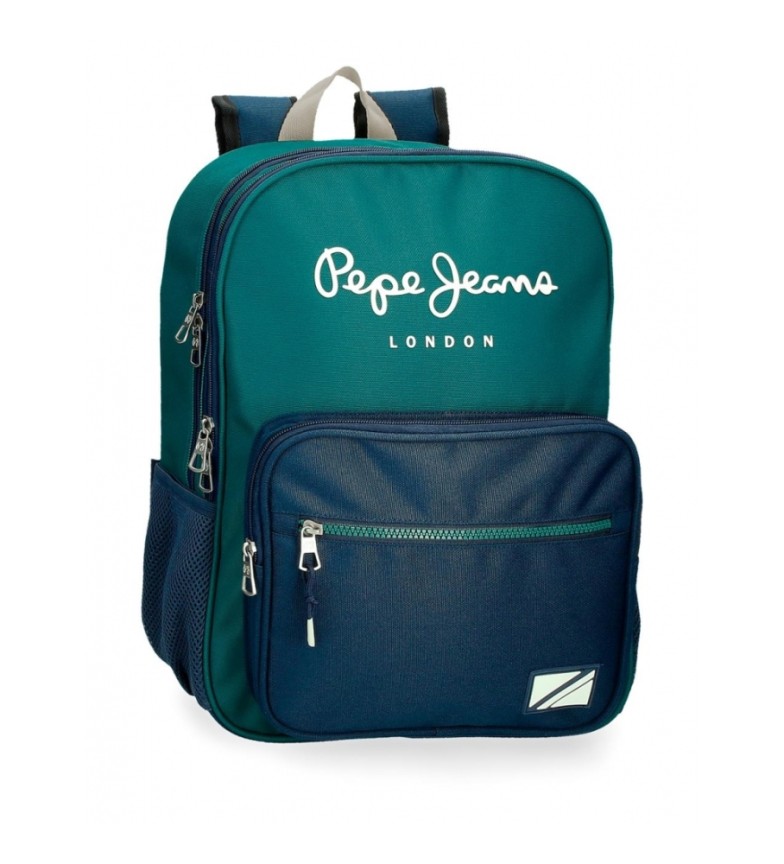 Pepe Jeans Mochila Pepe Jeans Ben 40 cm dos compartimentos verde