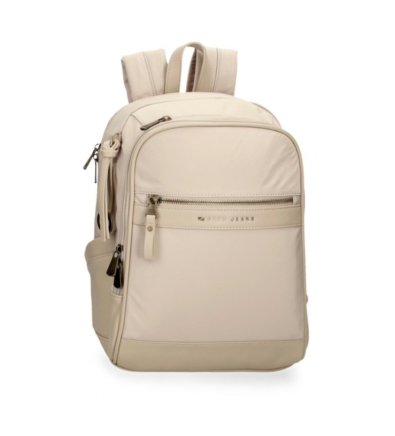 Pepe Jeans Mochila porta ordenador 13,3" Morgan beige