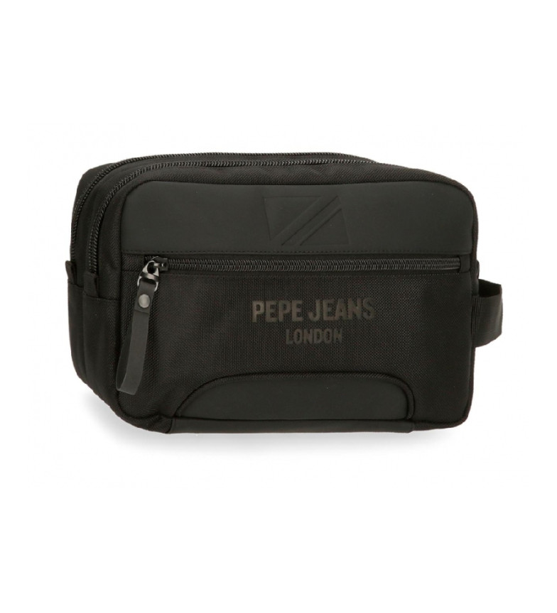 Pepe Jeans Neceser Bromley dos compartimentos negro