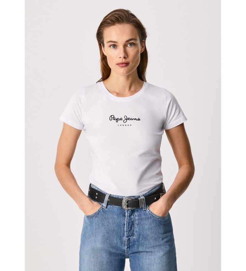 Pepe Jeans Camiseta New Virginia Ss N blanco