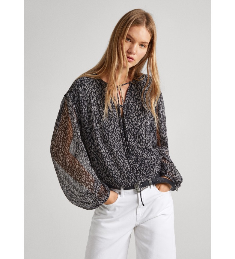 Pepe Jeans Blusa Alazne negro