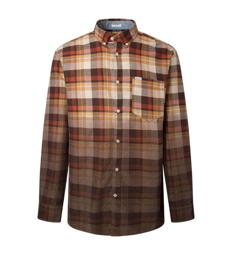 Pepe Jeans Camisa Charn marrón