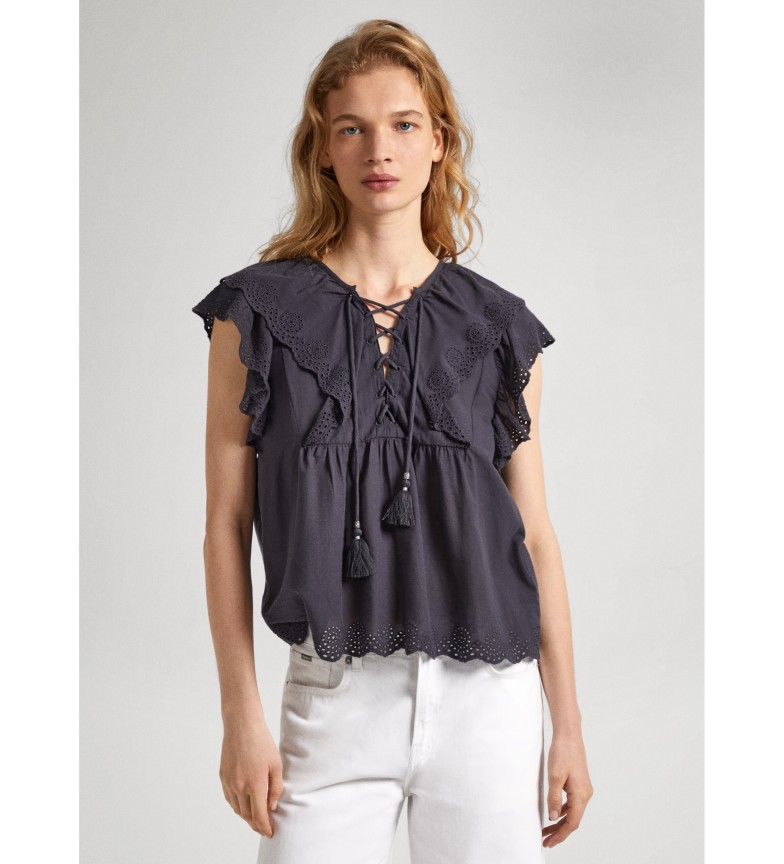 Pepe Jeans Blusa Dorotea gris
