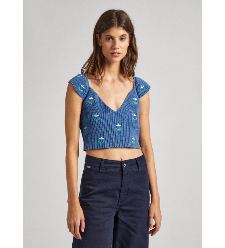 Pepe Jeans Top Greer azul