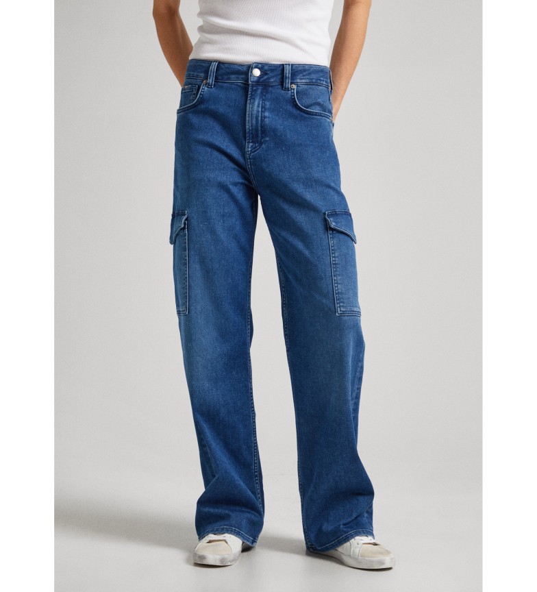 Pepe Jeans Jeans Loose St Hw Utility azul