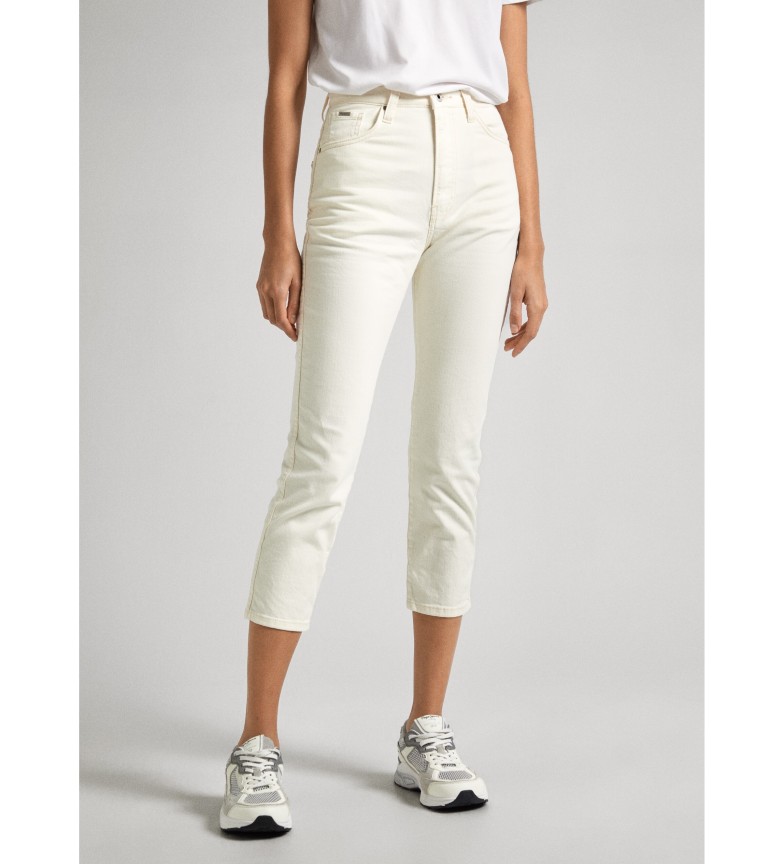 Pepe Jeans Jeans Slim Uhw 7/8 blanco