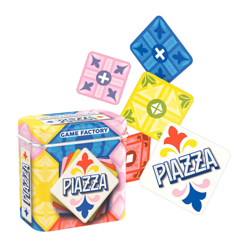 Piazza, mini juego de viaje en lata - Game Factory