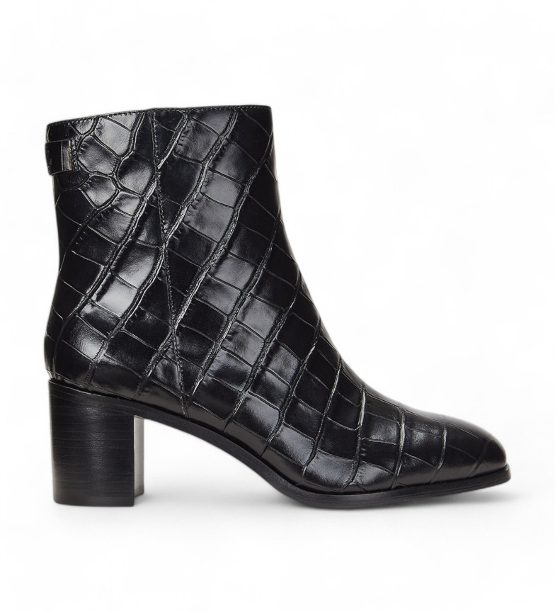 Lauren Ralph Lauren Botines de Piel Cassie negro