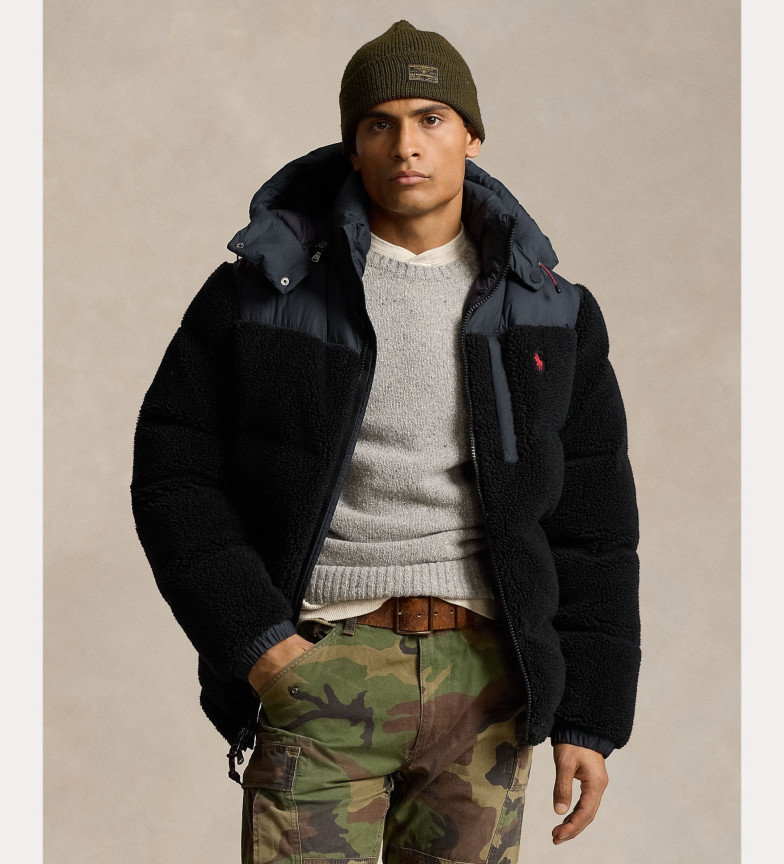 Polo Ralph Lauren Chaqueta Gorham híbrida de plumón negro