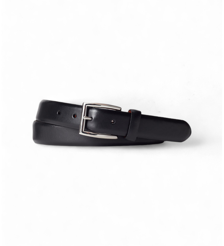 Polo Ralph Lauren Cinturón de piel Saddle negro
