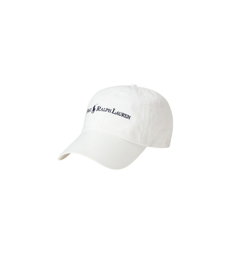 Polo Ralph Lauren Gorra de sarga de algodón blanco