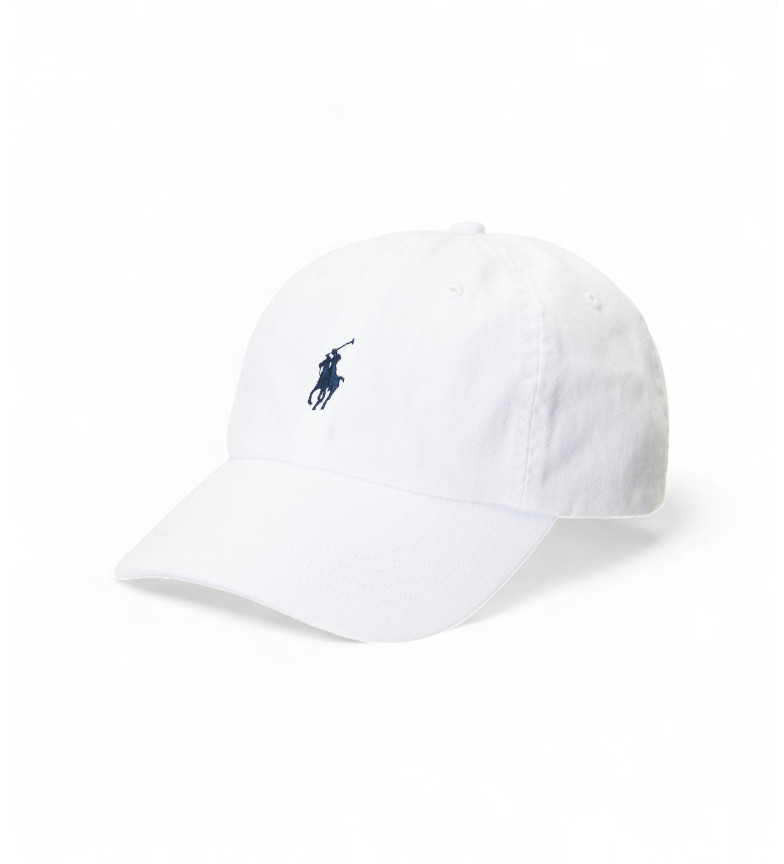 Polo Ralph Lauren Gorra de tela de chino de algodón blanco
