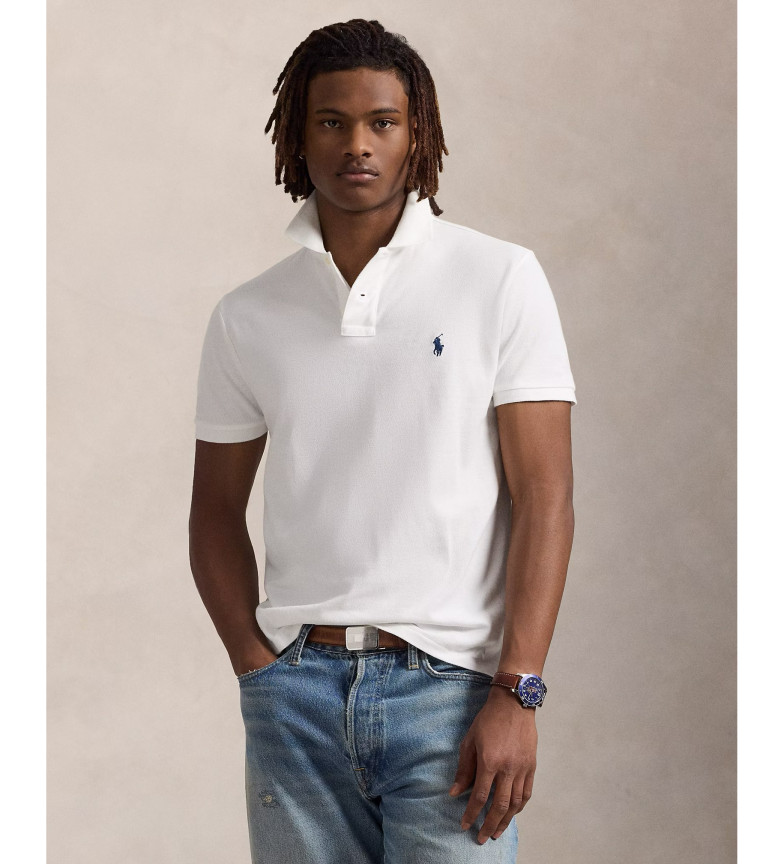 Polo Ralph Lauren Polo de piqué Custom Fit blanco