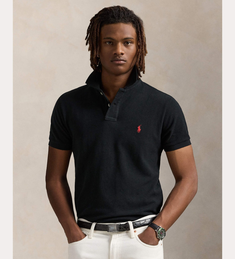 Polo Ralph Lauren Polo de piqué negro
