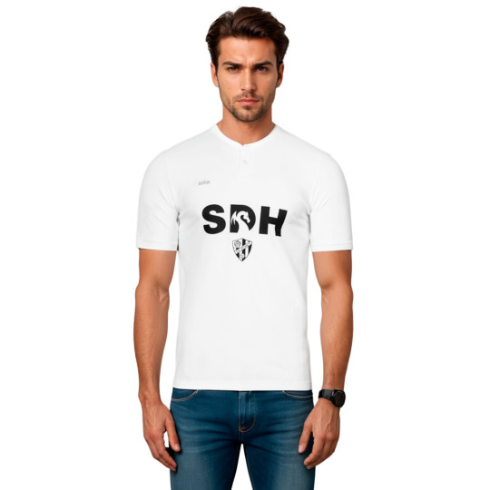 Polo Soka Sociedad Deportiva Huesca Fanswear Técnico 2025-2026 White