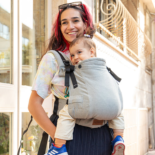 Mochila Huggyberry Plus Semitoddler - Silver