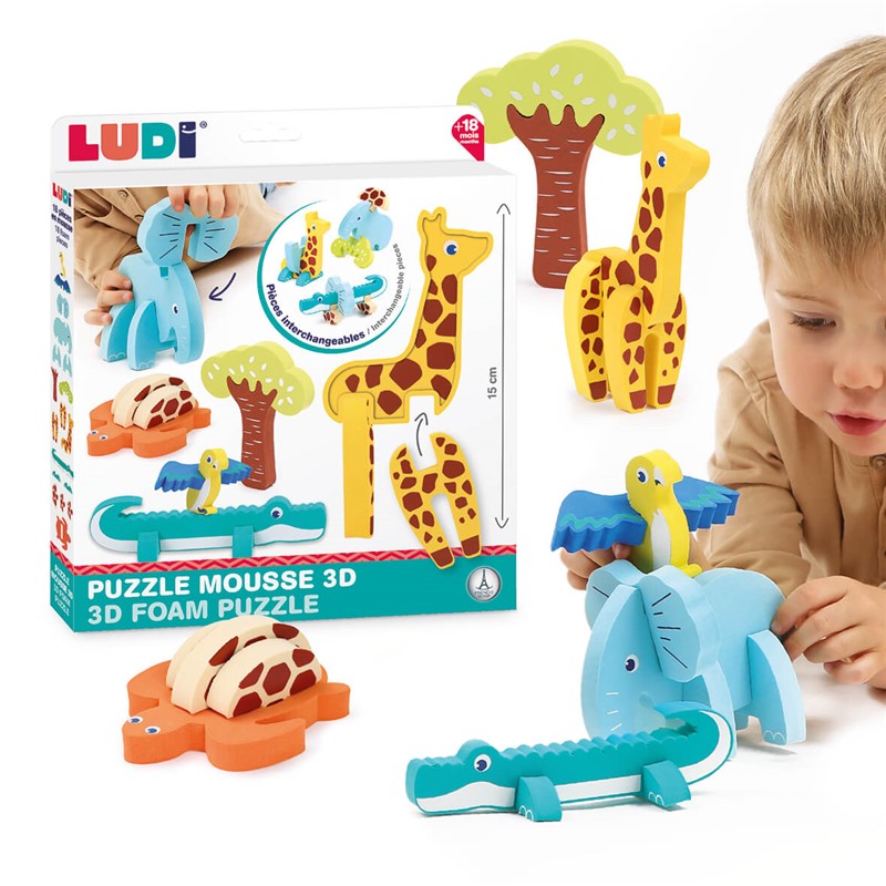 Puzzle de espuma 3D Ludi