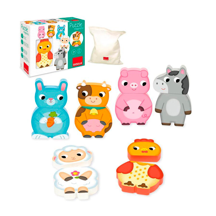 Puzzle Magnético Intercambiables Granja - Goula